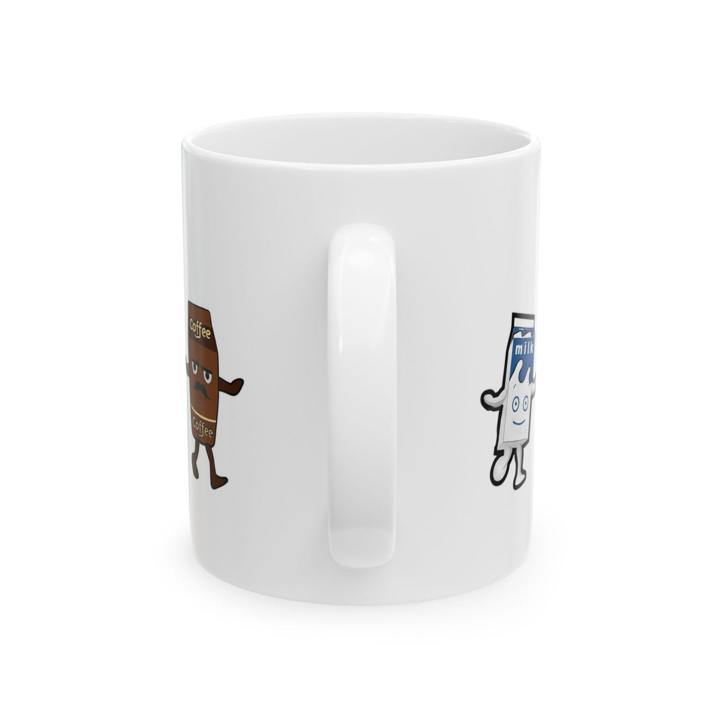 Coffee and Milk Ceramic Mug