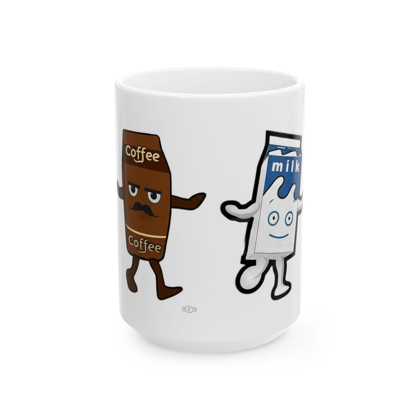Coffee and Milk Ceramic Mug