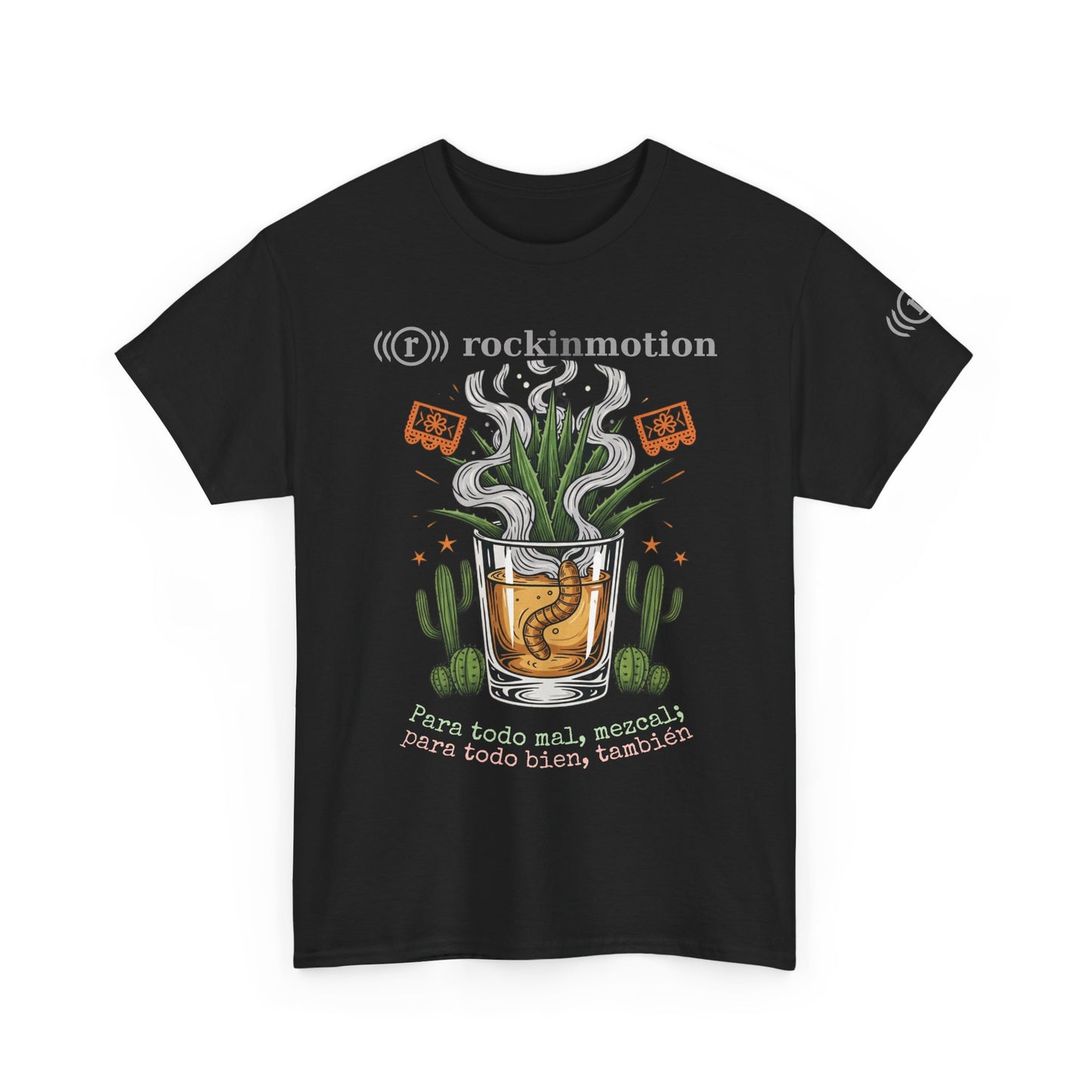 Rock in Motion Tee Shirt - Mezcal variante con frase