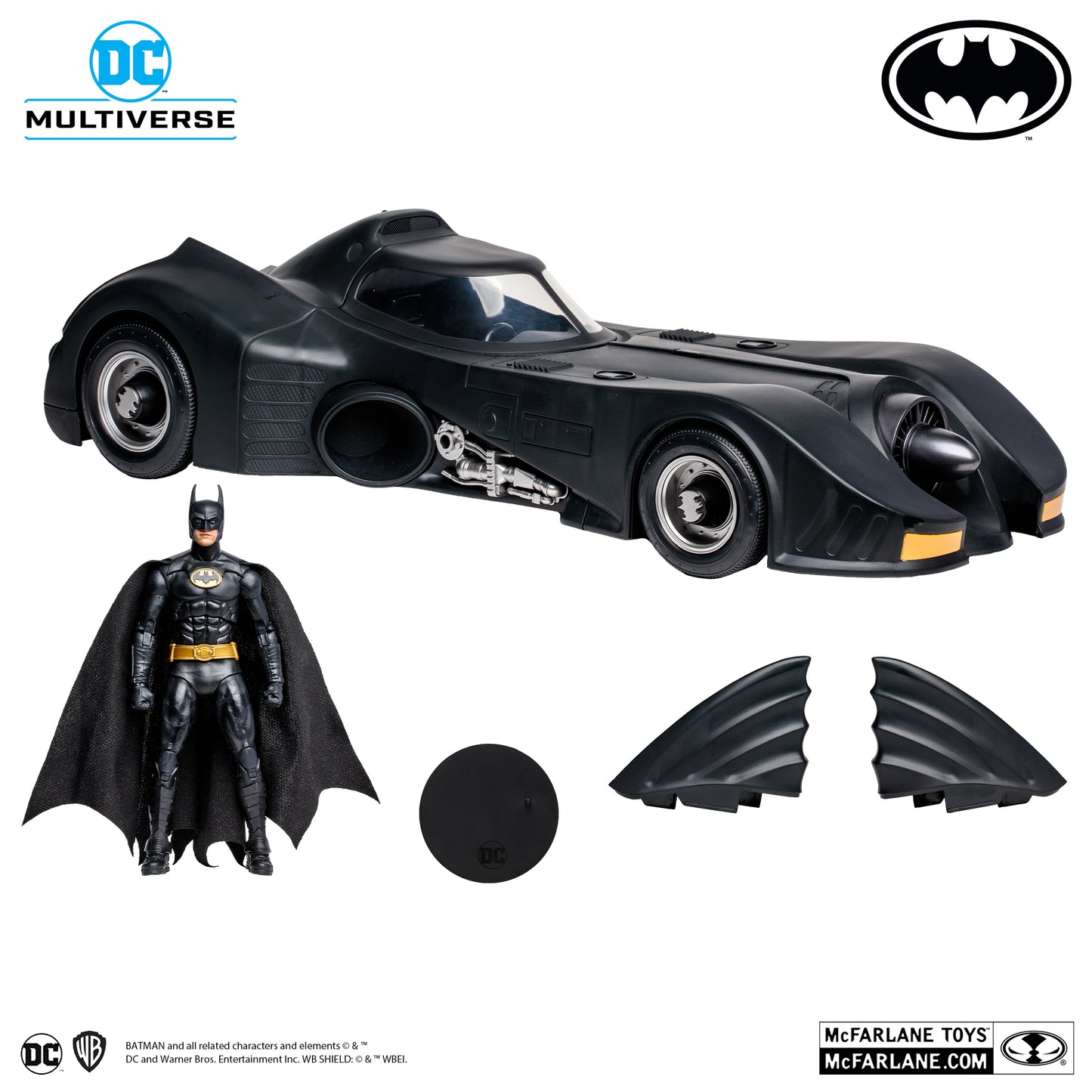 McFarlane Toys Batman & Batmobile 2-Pack