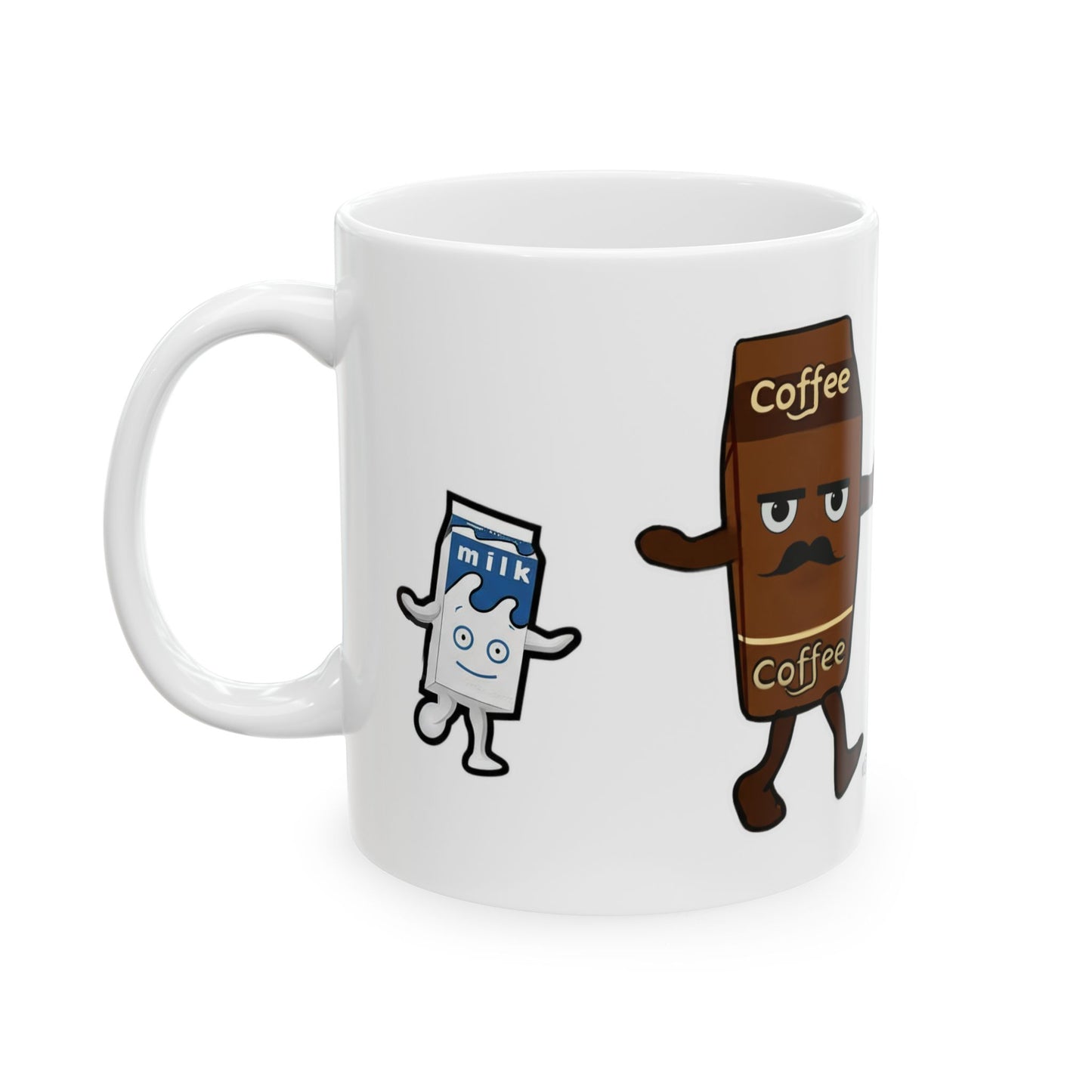 Coffee and Milk Ceramic Mug