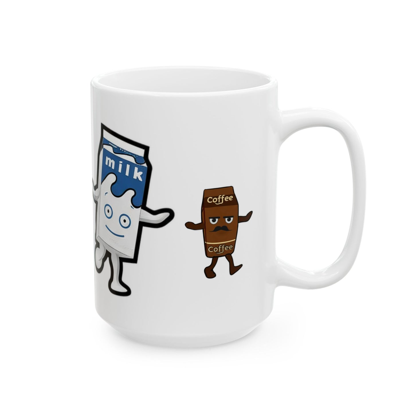 Coffee and Milk Ceramic Mug