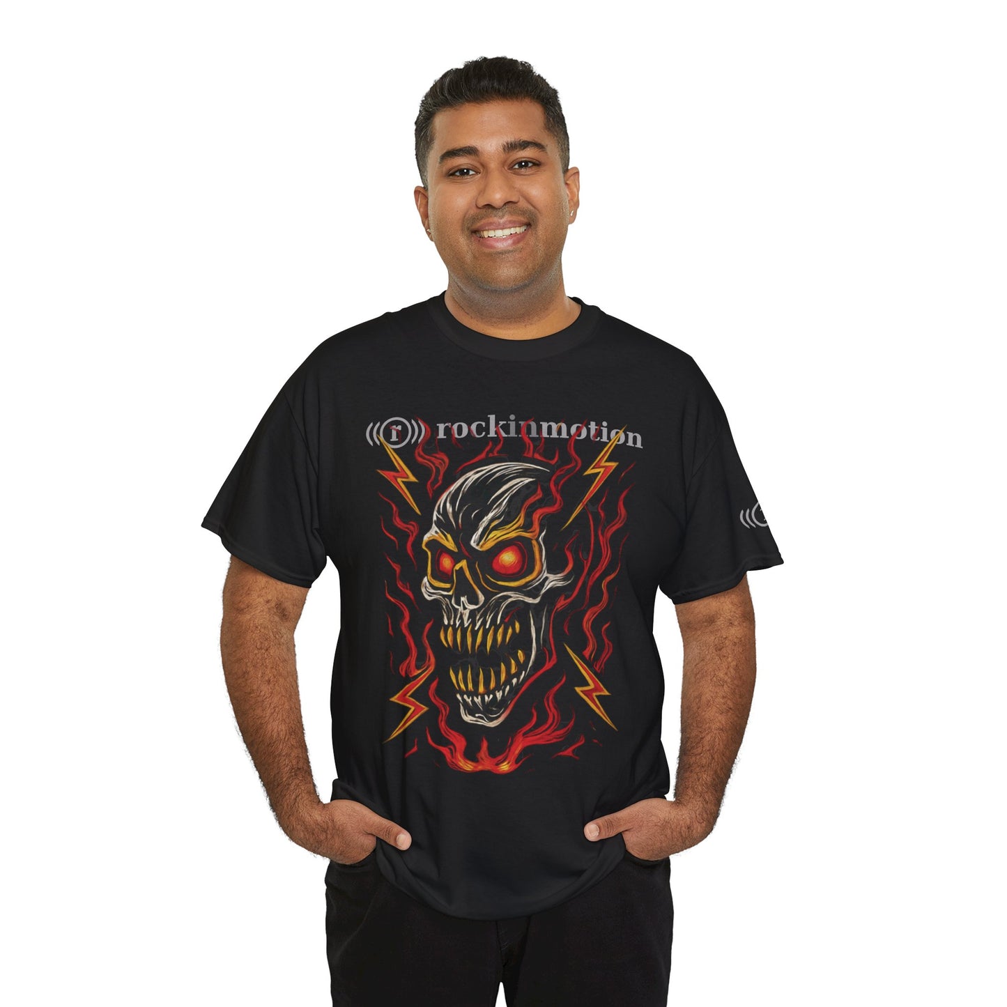 Rock in Motion Tee Shirt - Primal Heavy Metal Style