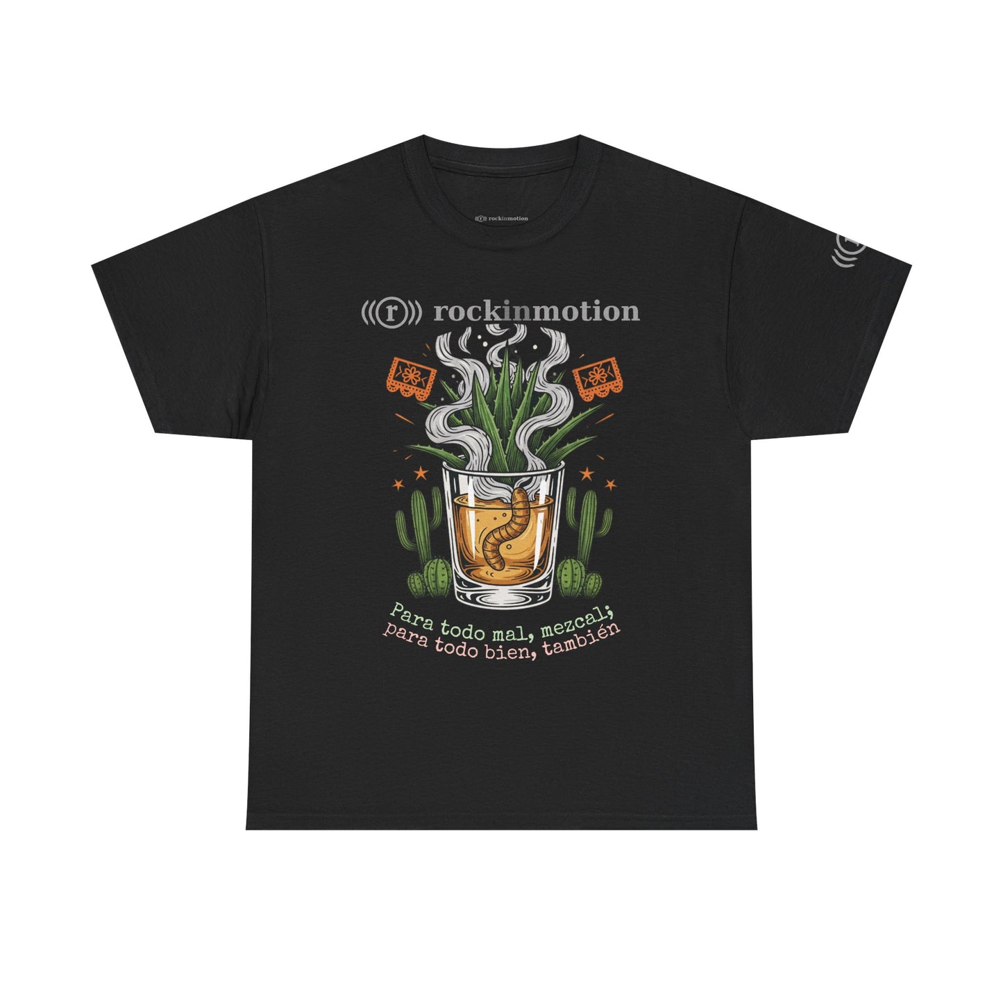 Rock in Motion Tee Shirt - Mezcal variante con frase