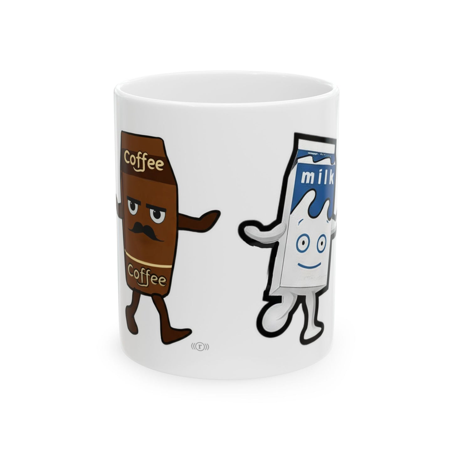 Coffee and Milk Ceramic Mug